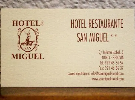 San Miguel Hotel Segóvia
